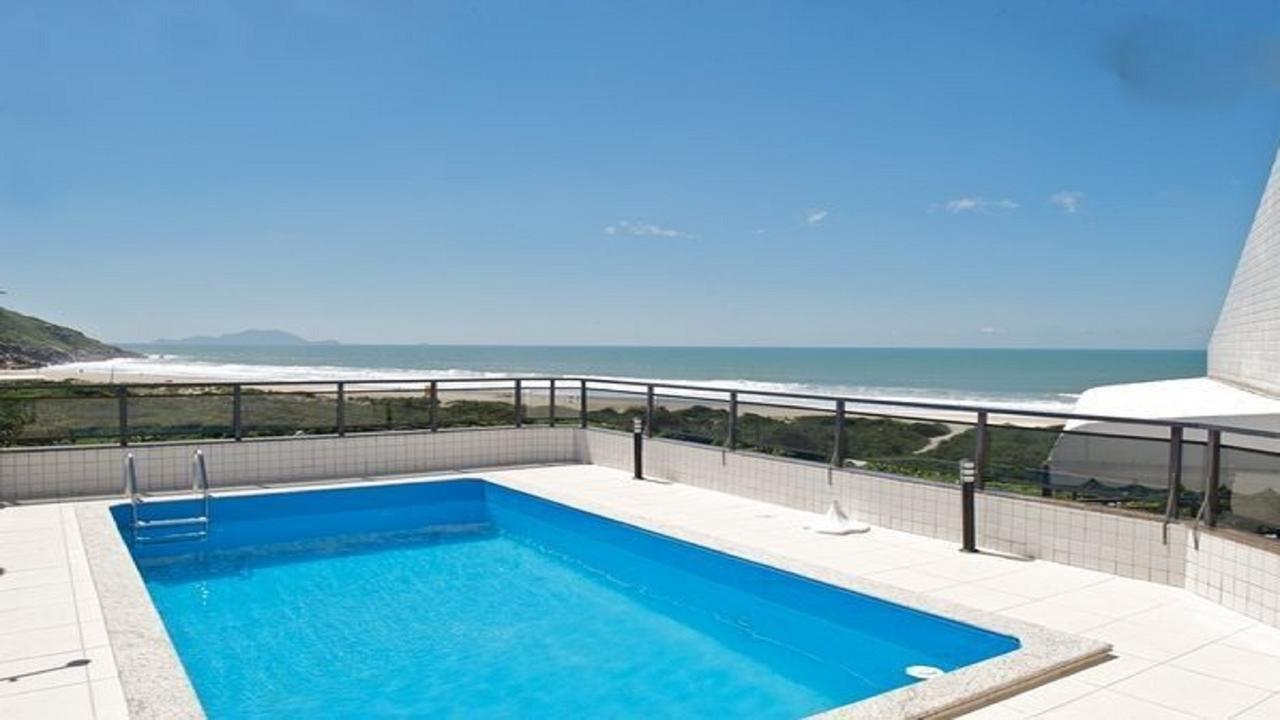 Апартаменты Linda Cobertura Frente Mar Com Piscina Privativa E Pe Na Areia! Флорианополис Экстерьер фото